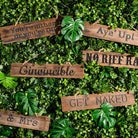 Ginvincible Rustic Wooden Message Plaque - Price Crash Furniture