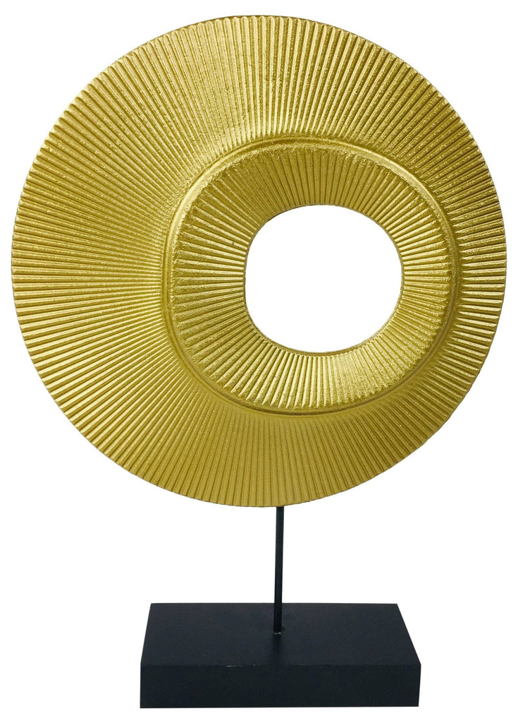 Gold Circular Ornament 35cm - Price Crash Furniture