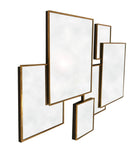 Gold Framed Multi Mirror - Square - Price Crash Furniture