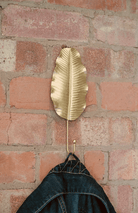 Gold Leaf Wall Hook 27cm - Price Crash Furniture