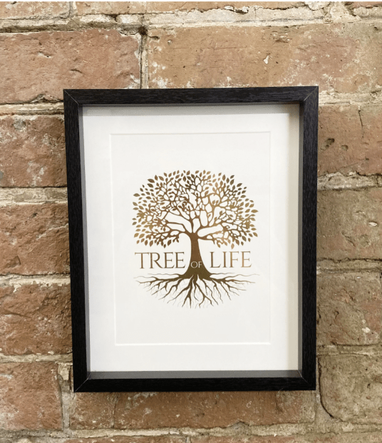 Gold Tree Of Life Print 25cm - Price Crash Furniture