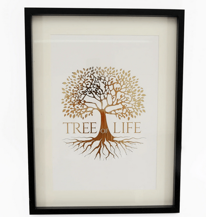 Gold Tree Of Life Print 40cm - Price Crash Furniture