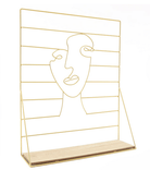 Gold Wire Face Jewellery Hanger - Price Crash Furniture