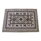 Grey Patterned & Tufted Rug, 60x90cm - Price Crash Furniture