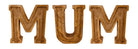 Hand Carved Wooden Embossed Letters Mum - Price Crash Furniture