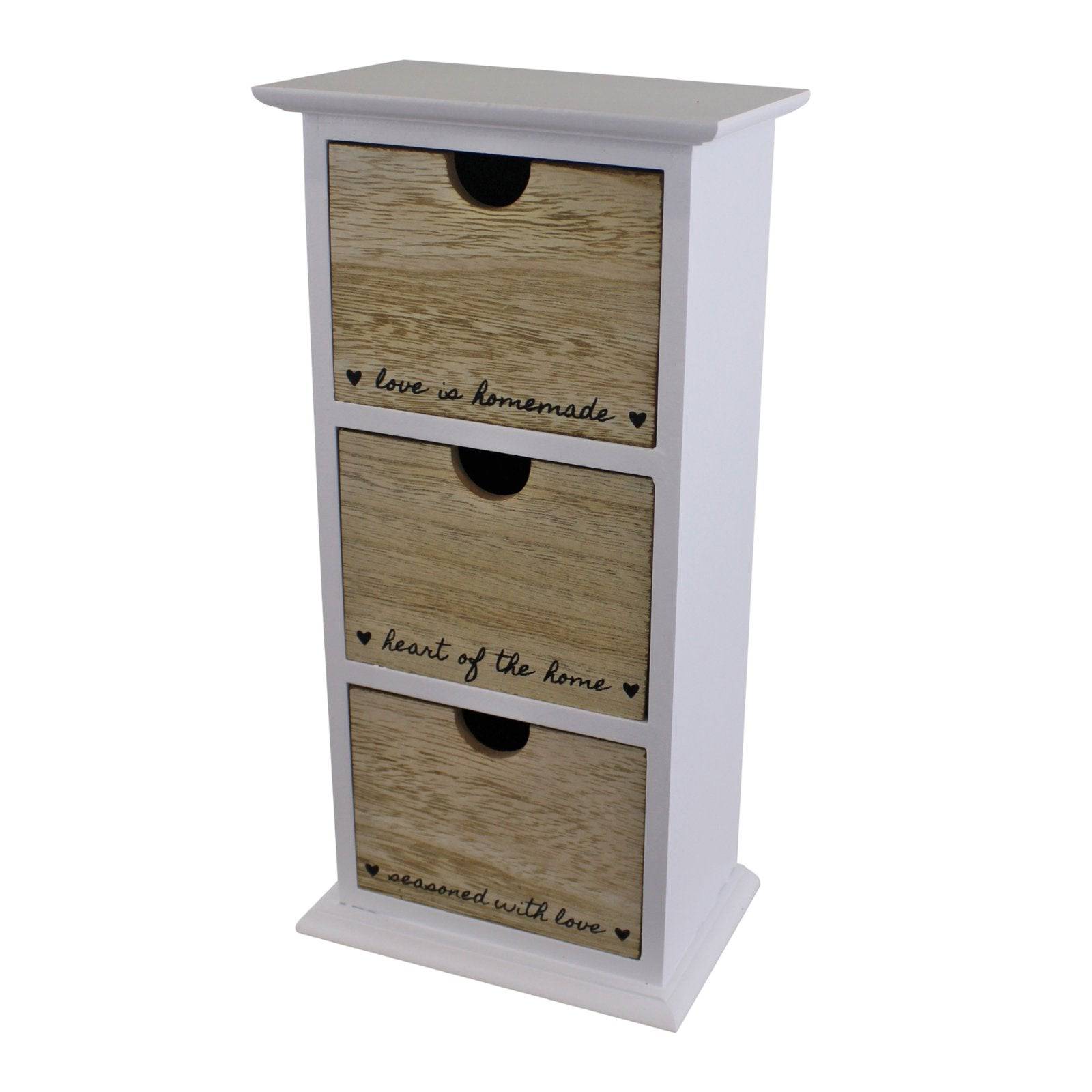 Heart Of The Home 3 Drawer Trinket Storage - Price Crash Furniture