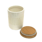 Heart of the Home Faux Cut Out Storage Canister with Wood Lid - Price Crash Furniture