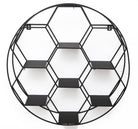 Hexagon Cut Round Wire Wall Shelf 67cm - Price Crash Furniture