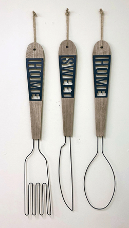 Home Sweet Home Cutlery Wall Hanging Decoration - Price Crash Furniture