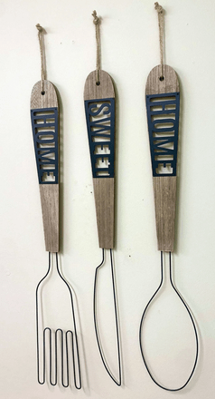 Home Sweet Home Cutlery Wall Hanging Decoration - Price Crash Furniture