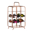 Industrial Inspired 9 Bottle Wine Holder - Price Crash Furniture