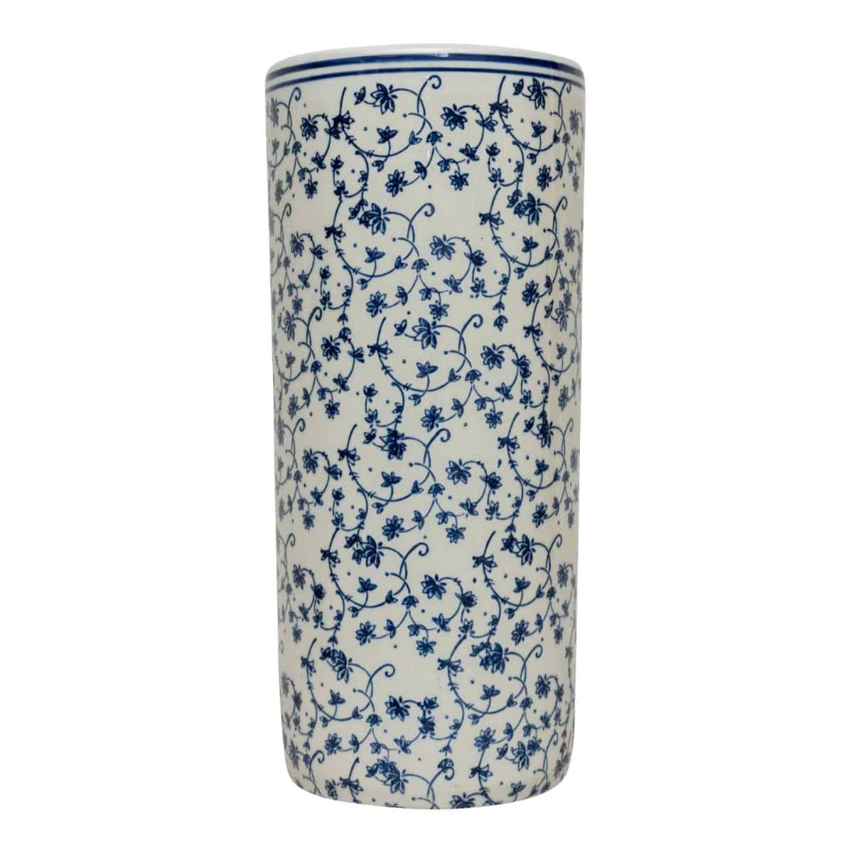 Jane Blue & White Floral Umbrella Stand - Price Crash Furniture