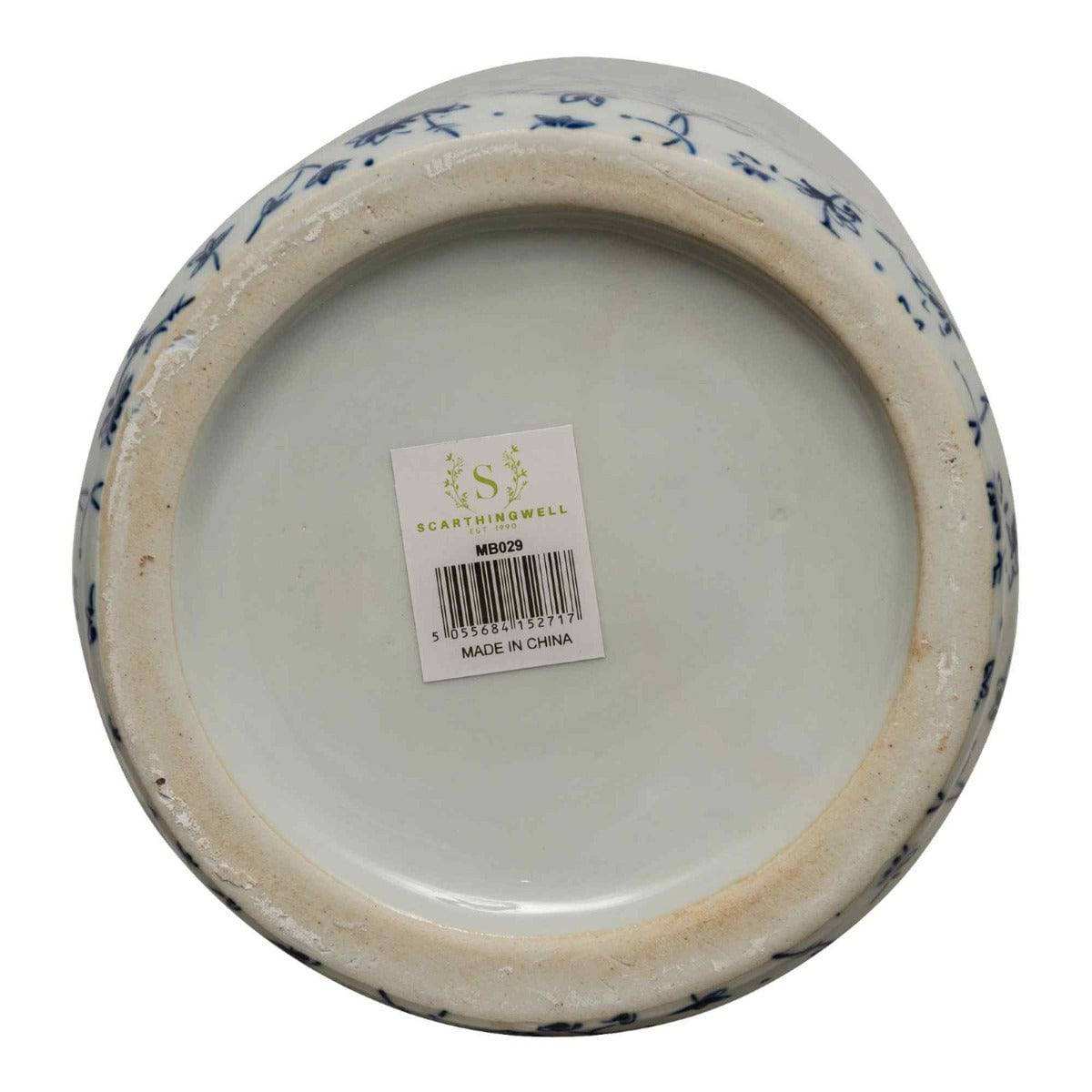 Jane Blue & White Floral Umbrella Stand - Price Crash Furniture