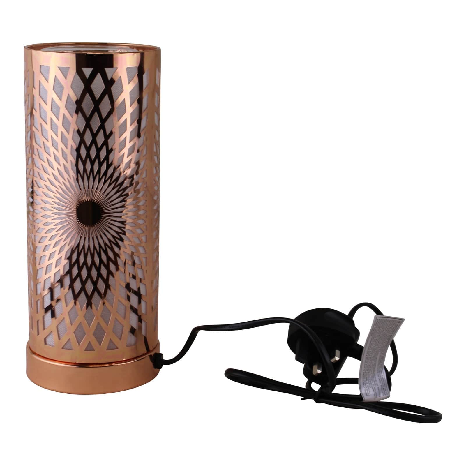 Kaleidoscope Design Colour Changing LED Lamp & Aroma Diffuser in Rose Gold - Price Crash Furniture