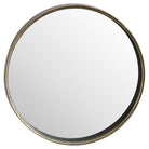 Large Bronze Narrow Edged Wall Mirror - Price Crash Furniture