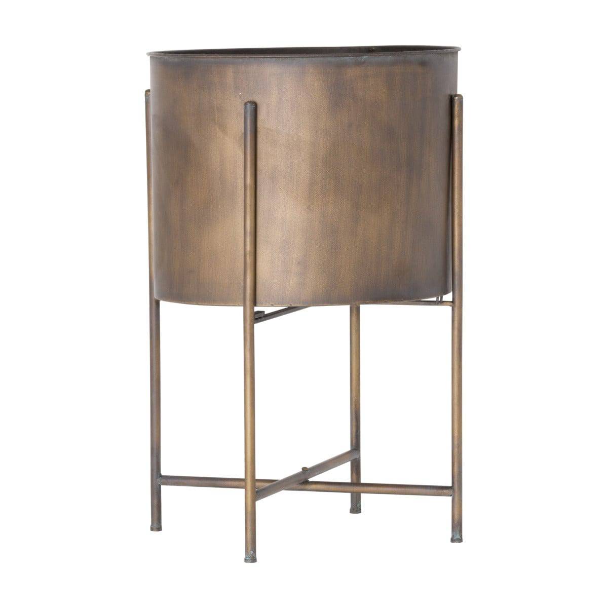 Large Bronze Planter On Frame - Price Crash Furniture