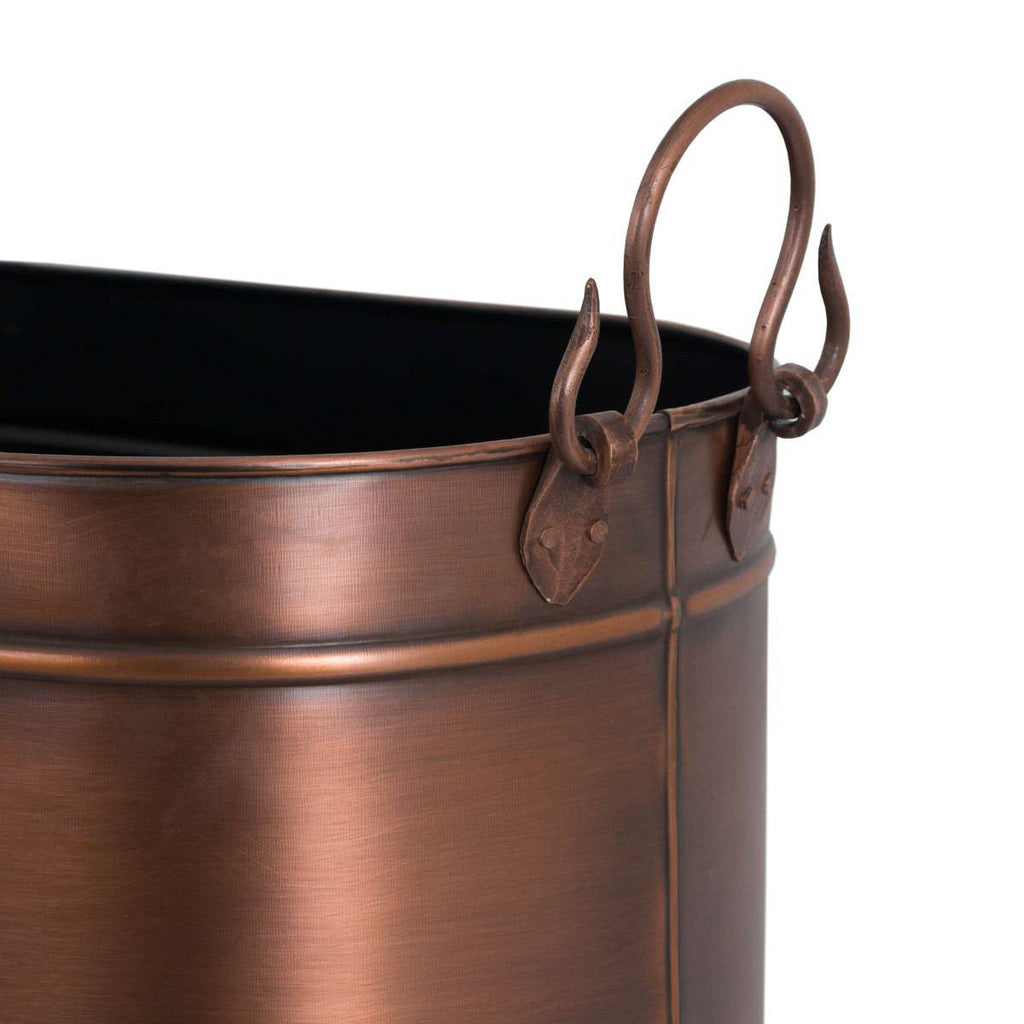 Large Copper Log Bucket - Price Crash Furniture
