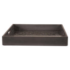 Large Rectangular Carved Metallic Hampton Tray - Price Crash Furniture