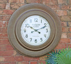 Large Rustic Wall Clock 75cm - Price Crash Furniture