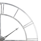 Large Silver Foil Skeleton Wall Clock - Price Crash Furniture