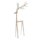Large Silver Standing Stag Ornament - Price Crash Furniture