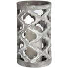 Large Stone Effect Patterned Candle Holder - Price Crash Furniture