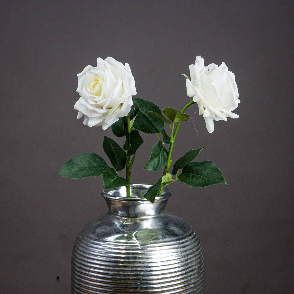 Large White Garden Rose - Price Crash Furniture