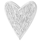 Large White Willow Branch Heart - Price Crash Furniture