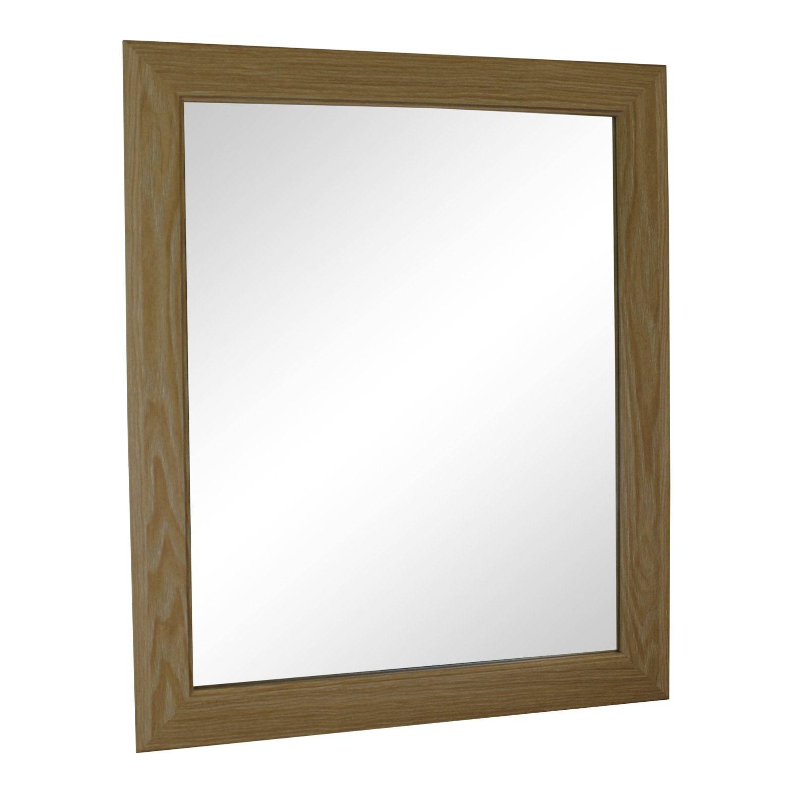 Light Oak Effect Mirror 59cm - Price Crash Furniture