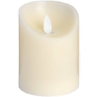 Luxe Collection 3 x 4 Cream Flickering Flame LED Wax Candle - Price Crash Furniture