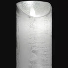 Luxe Collection 3 x 6 Silver Flickering Flame LED Wax Candle - Price Crash Furniture