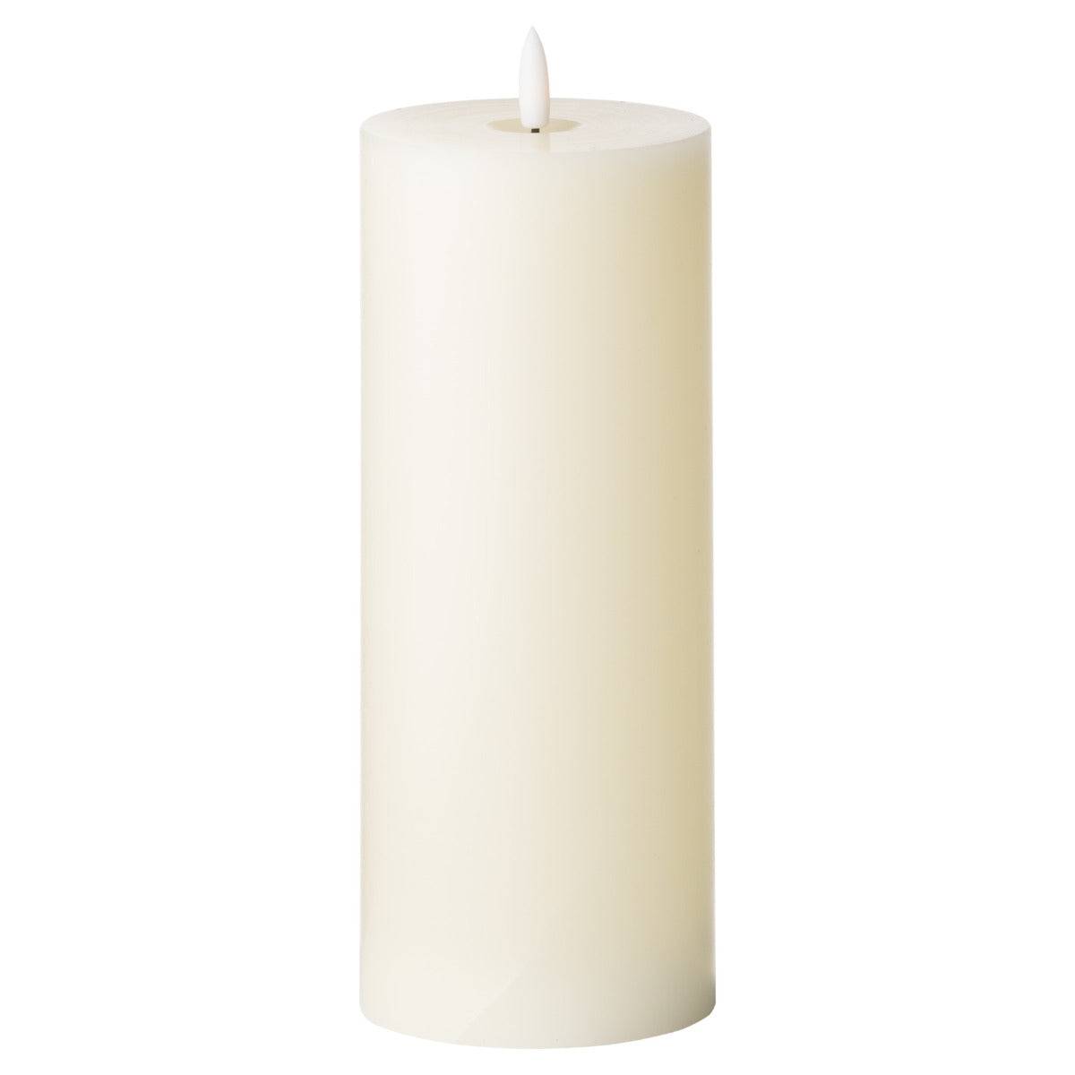 Luxe Collection Natural Glow 3.5 x 9 LED Ivory Candle - Price Crash Furniture