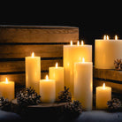 Luxe Collection Natural Glow 6 x 6 LED Ivory Candle - Price Crash Furniture