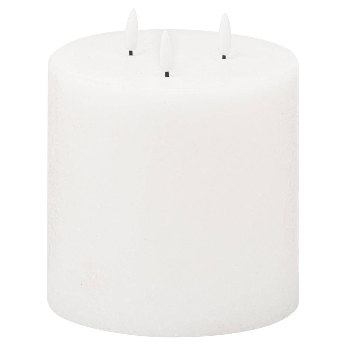 Luxe Collection Natural Glow 6x6 LED White Candle - Price Crash Furniture