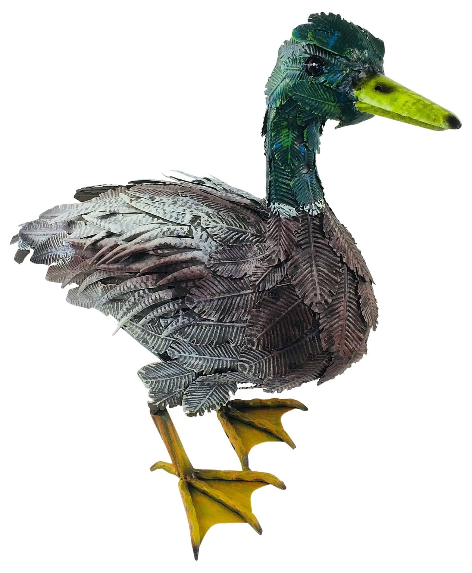 Metal Painted Duck Garden Ornament 21" - Price Crash Furniture