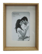 Natural Wood Box Style 4 X 6 Photo Frame - Price Crash Furniture