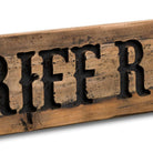 No Riff Raff Rustic Wooden Message Plaque - Price Crash Furniture