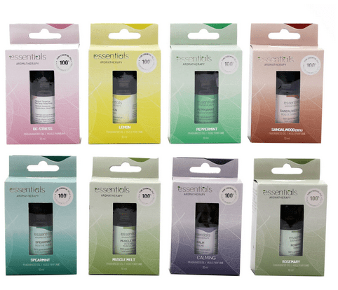 Pack of 8 x 10ml Essentials Aromatherapy Oil - Price Crash Furniture