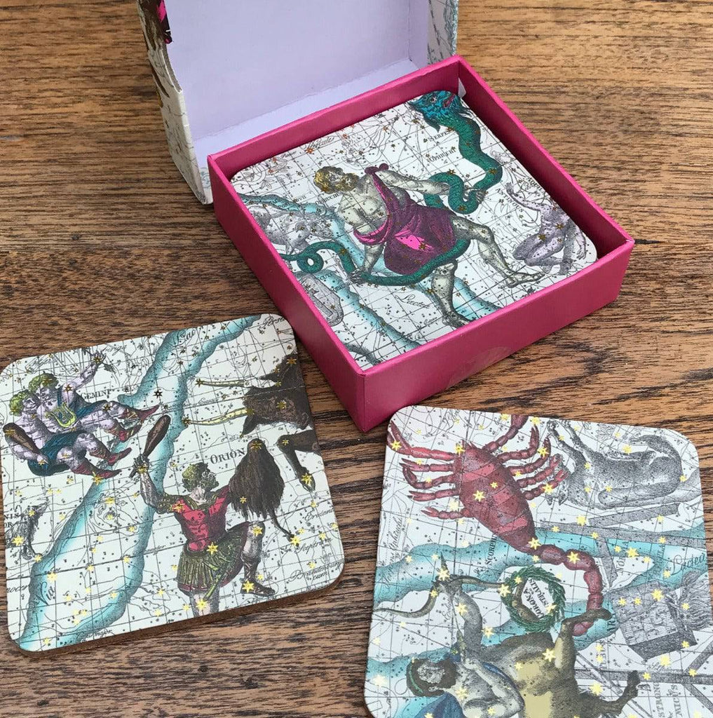 Pack Of Six Astrology Coasters In Gift Box - Price Crash Furniture