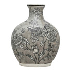 Peony Grey & White Bottle Vase - Price Crash Furniture