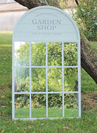 Potting Shed Mirror, Green, 60x100cm - Price Crash Furniture