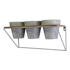 Potting Shed Triple Plant Pot Shelf, Green - Price Crash Furniture