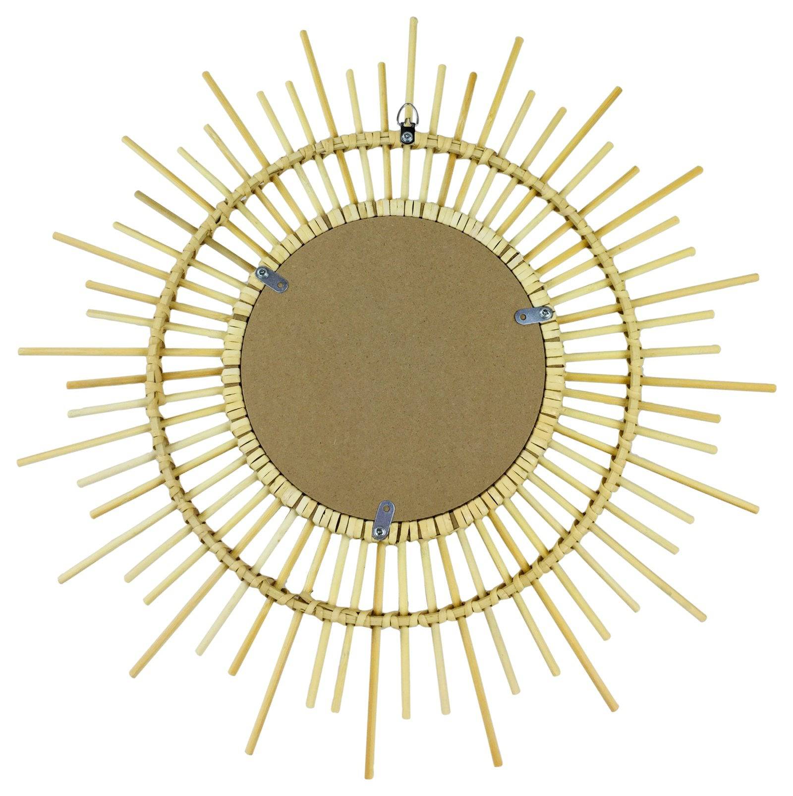 Rattan Mirror Pointed Burst Style 51cm - Price Crash Furniture