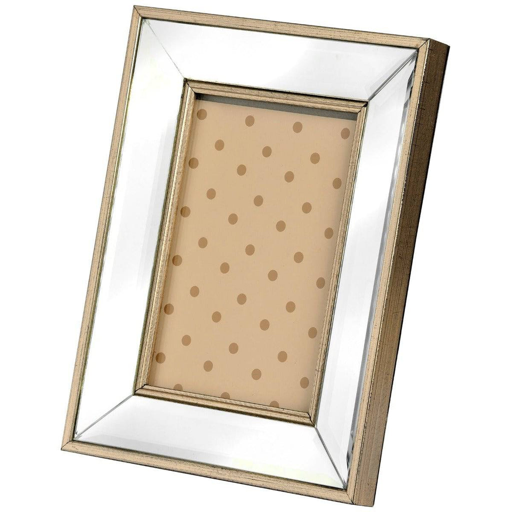 Rectangle Mirror Bordered Photo Frame 5x7 - Price Crash Furniture