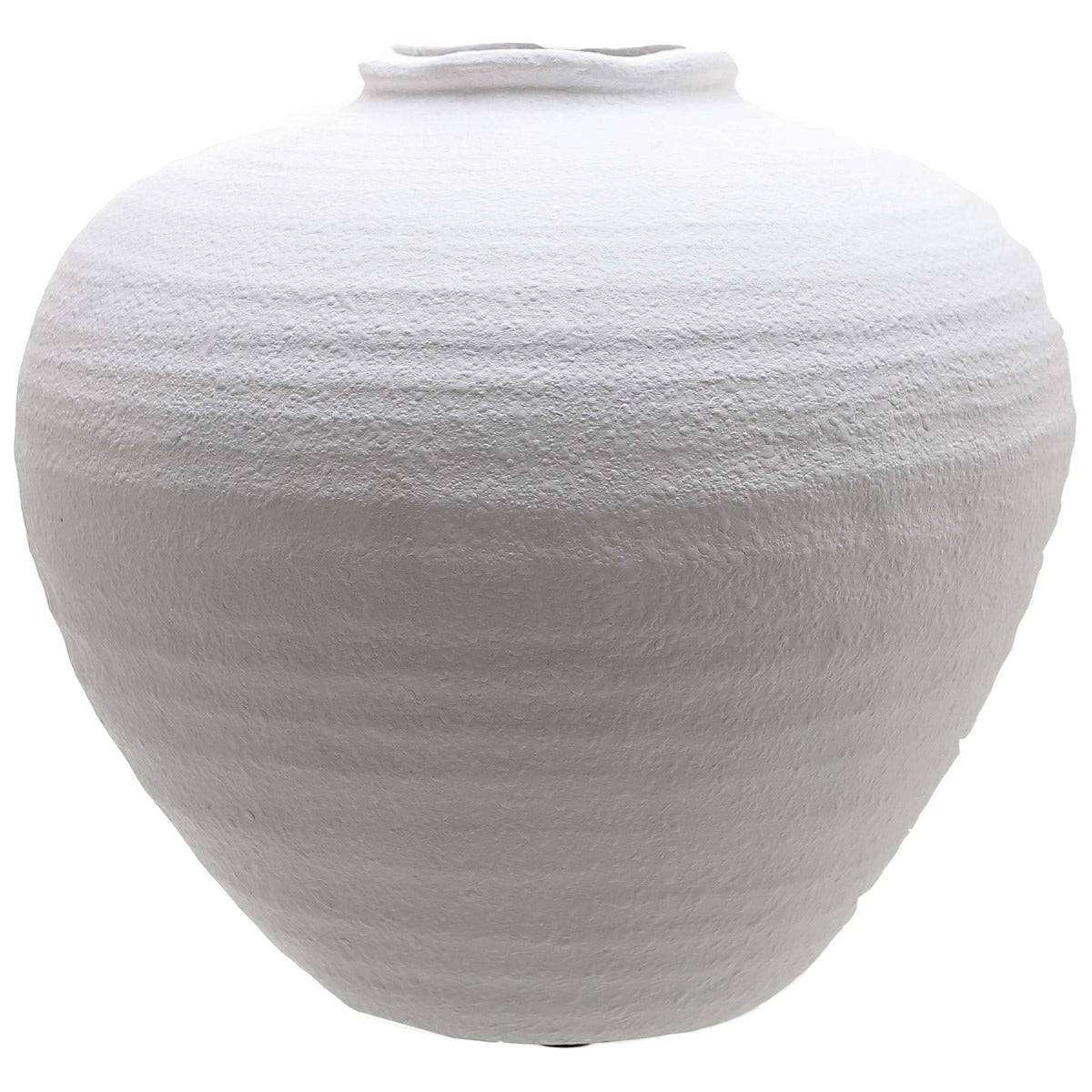 Regola Large Matt White Ceramic Vase - Price Crash Furniture