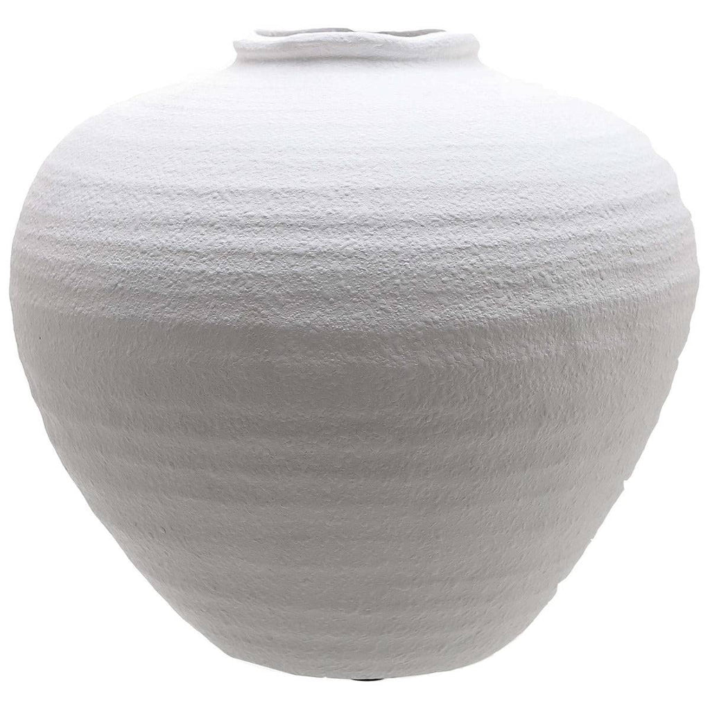 Regola Large Matt White Ceramic Vase - Price Crash Furniture