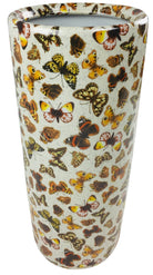 Round Coloured Butterflies Umbrella Stand 46cm - Price Crash Furniture