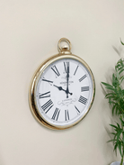 Round Copper Wall Clock 42cm - Price Crash Furniture