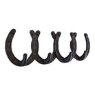 Rustic Cast Iron Wall Hooks, Horseshoe Design - Price Crash Furniture