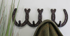 Rustic Cast Iron Wall Hooks, Horseshoe Design - Price Crash Furniture